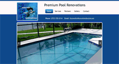 Desktop Screenshot of premiumpoolrenovations.com